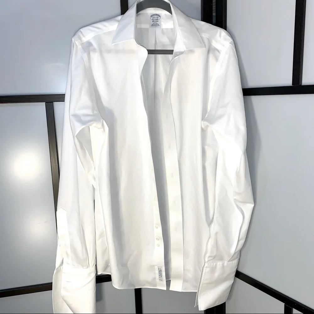 Brooks Brothers Classic Non-Iron French Cuff Dress Shirt - Picture 2 of 9